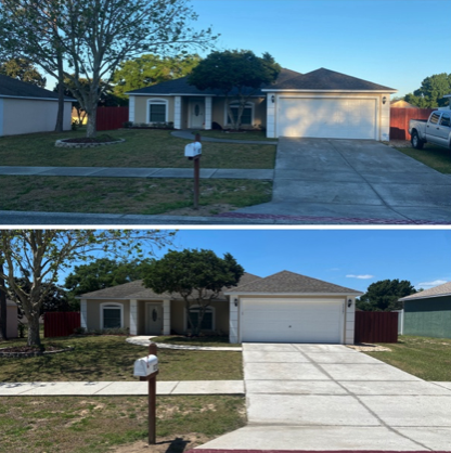 Transform Your Property Into A Stunning Showcase With Clean Surface Solutions' Driveway And Sidewalks Cleaning Services In Minneola, FL